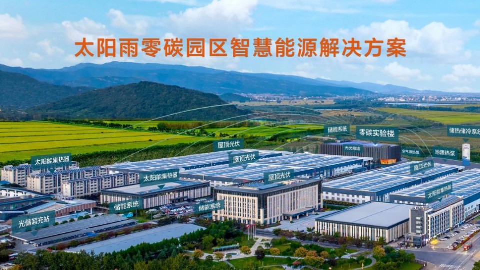 太陽雨零碳園區解決方案先行先試，受熱捧！